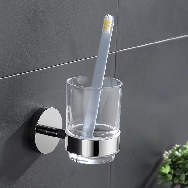 Wall Mounted Chrome Polished Bathroom Storage Rack Toilet Paper Holder Towel Bar Shelf Liquid Soap Holder Toilet Accessories