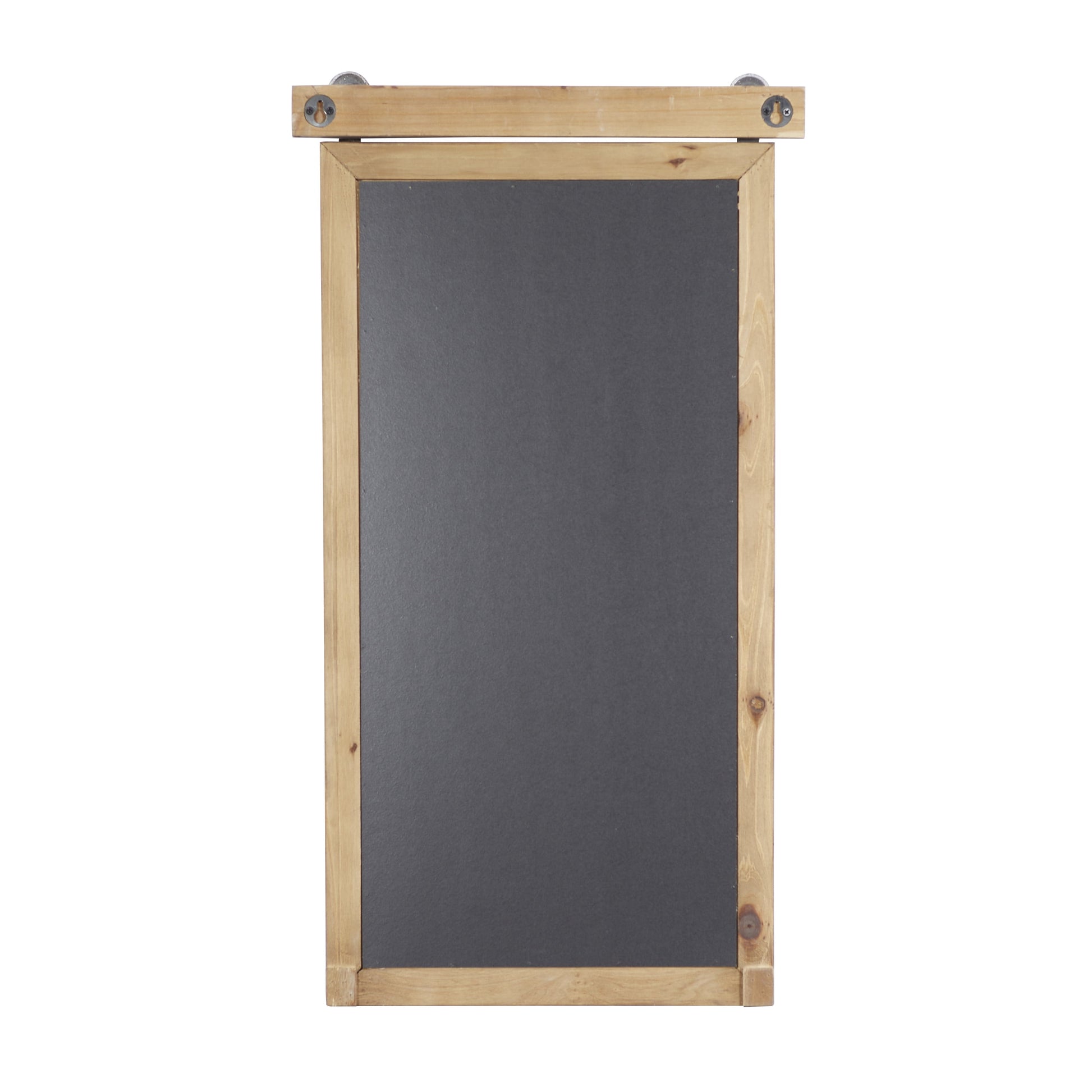 Brown Wood Sign Wall Decor with Chalkboard