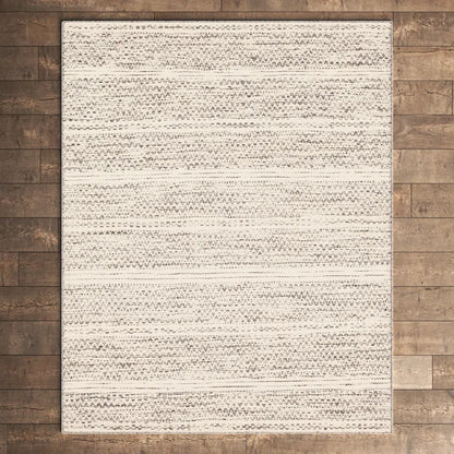 Sylvie Chevron Flatweave Wool Cream/Black Area Rug