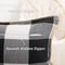 Buffalo Plaid Check Spring Throw Pillow Covers 20X20 Set of 2, Outdoor Decorative Farmhouse Pillow Covers with Stitched Edge for Bed Couch Sofa, Black and White