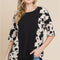 BOMBOM Rodeo Love Ribbed Animal Contrast Tee