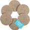 Set of 6 Brown Cute Coasters for Drinks, Absorbent Coasters, Farmhouse Coasters for Coffee Table, Desk Cup Coasters, Rustic Aesthetic Boho Coasters, Moisture Absorbing Woven Coasters