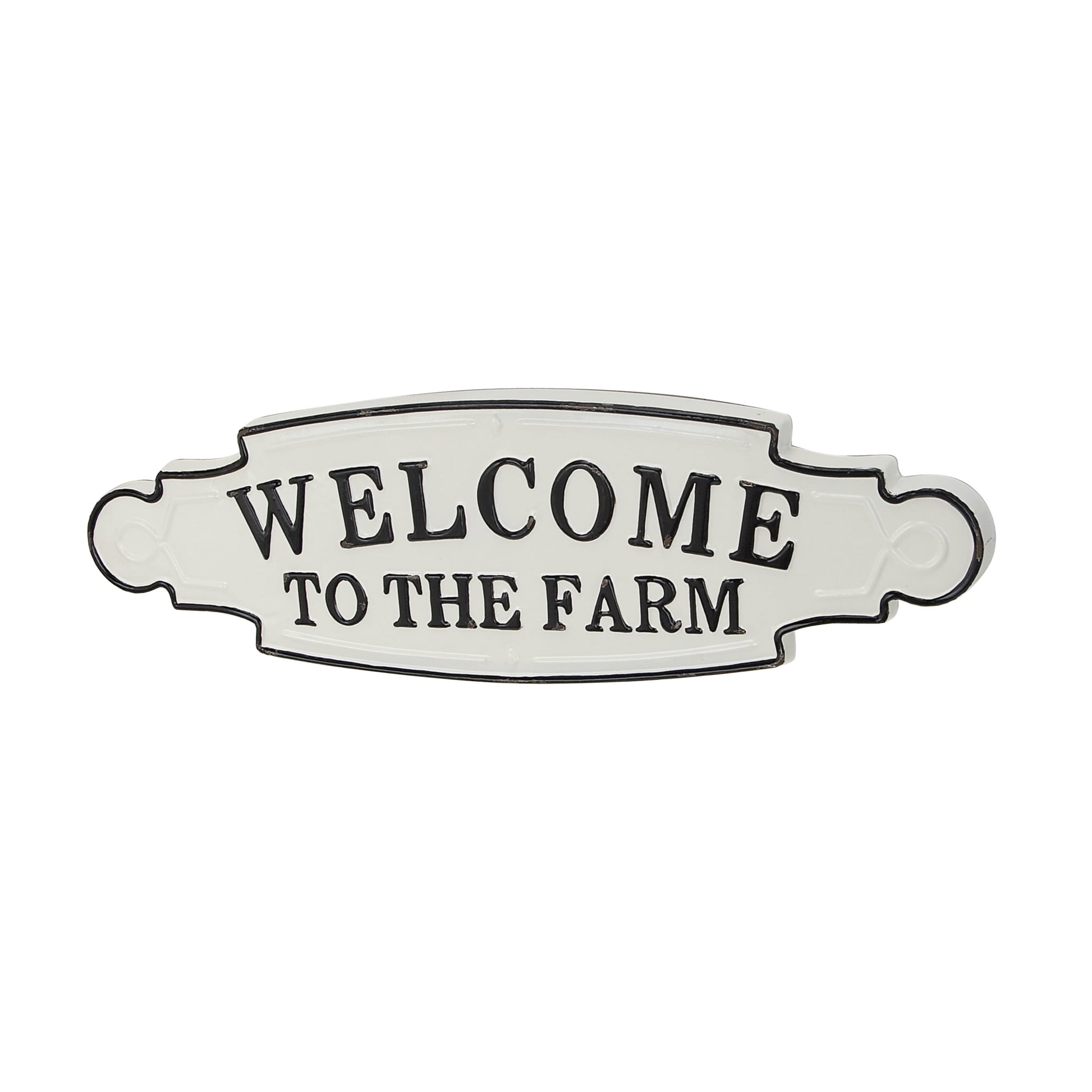 Indoor Black Iron Welcome Sign Wall Decor, Set of 1