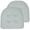 Houndstooth U-Shaped 16 X 17 Memory Foam Chair Pad Pistachio 2 Pack