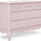 Aurora 7 Drawer Double Dresser, Dusty Rose