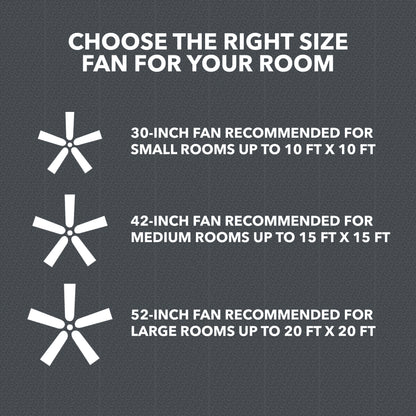 52" Pearce Modern Black Indoor Ceiling Fan with Light, Adjustable Color Temperature & Reverse Airflow