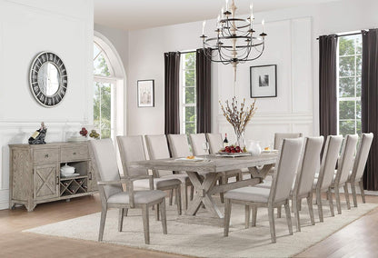 Rocky Dining Table - - Gray Oak