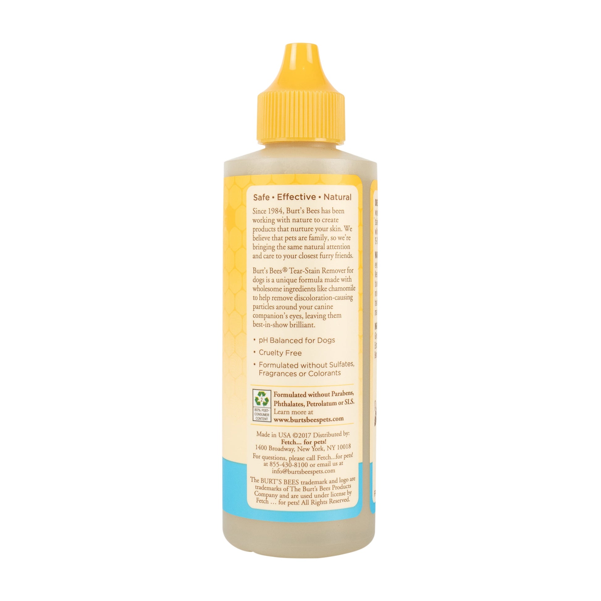 Natural Pet Care for Dogs Tear Stain Remover