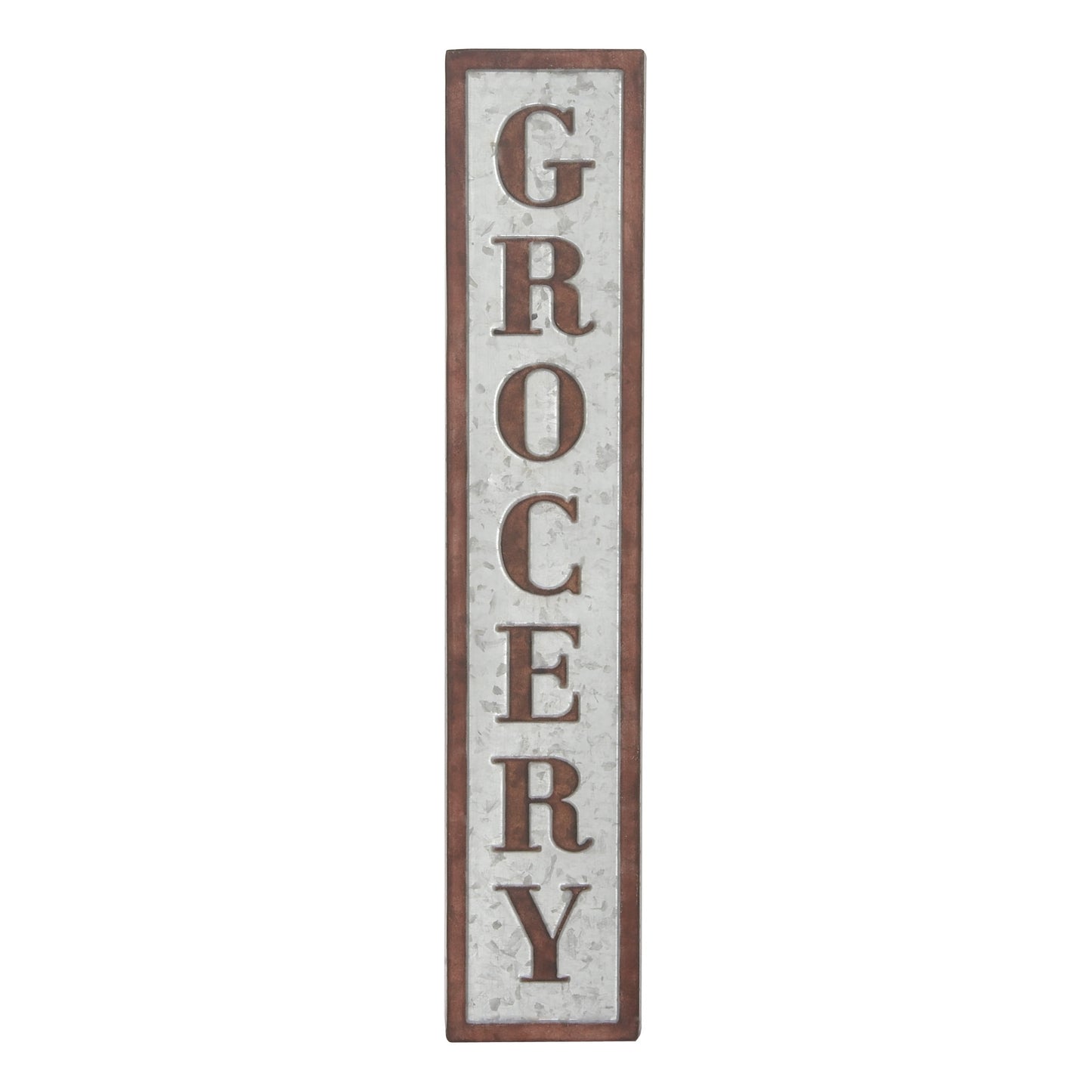 Indoor Brown Metal Farmhouse Sign Wall Decor