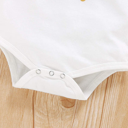 Baby Girl One Birthday Outfits Ruffle Sleeve Romper+Strawberry Shorts+Headband 3Pcs Summer Clothes