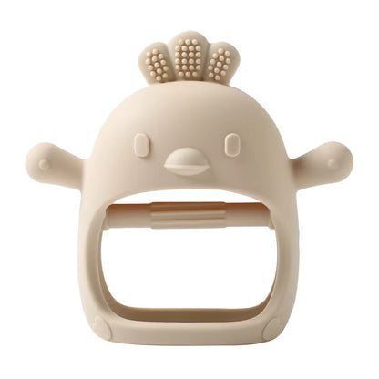 Baby Teether Chick Gloves Teether Silicone Anti-Eating Hand ​Molar Stick Massage Gums Baby Anti-Biting Teether Baby Accessories