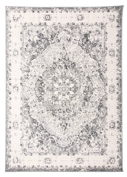 Hector Performance Oriental Gray/Ivory/Black Indoor Rug