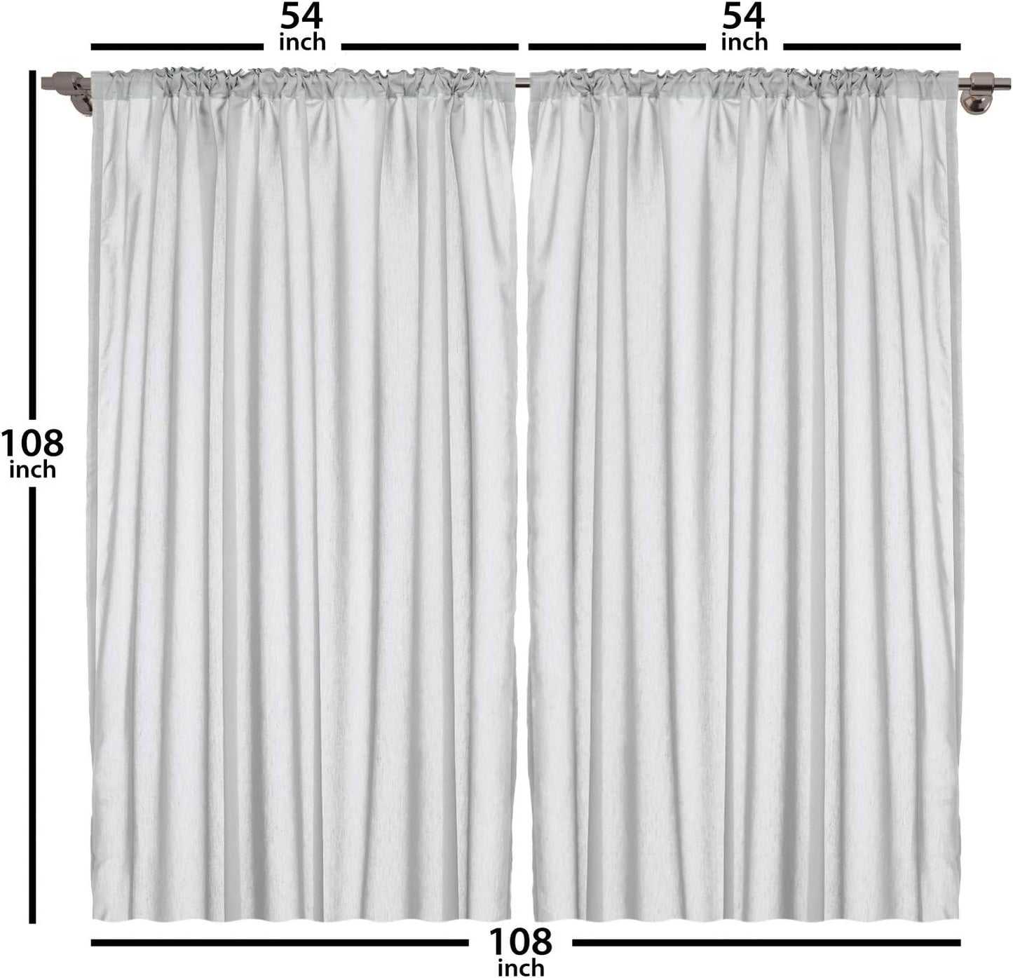 Paris Curtains, Eiffel Tower Bridge Capital City Cloudscape Monochrome Style Picture Print, Living Room Bedroom Window Drapes 2 Panel Set, 108" X 108", Dimgray and Salmon