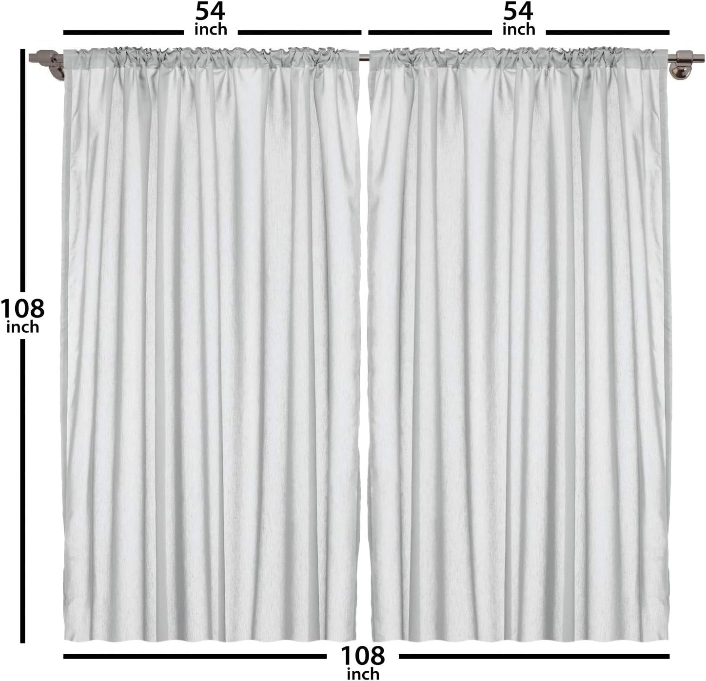Paris Curtains, Eiffel Tower Bridge Capital City Cloudscape Monochrome Style Picture Print, Living Room Bedroom Window Drapes 2 Panel Set, 108" X 108", Dimgray and Salmon