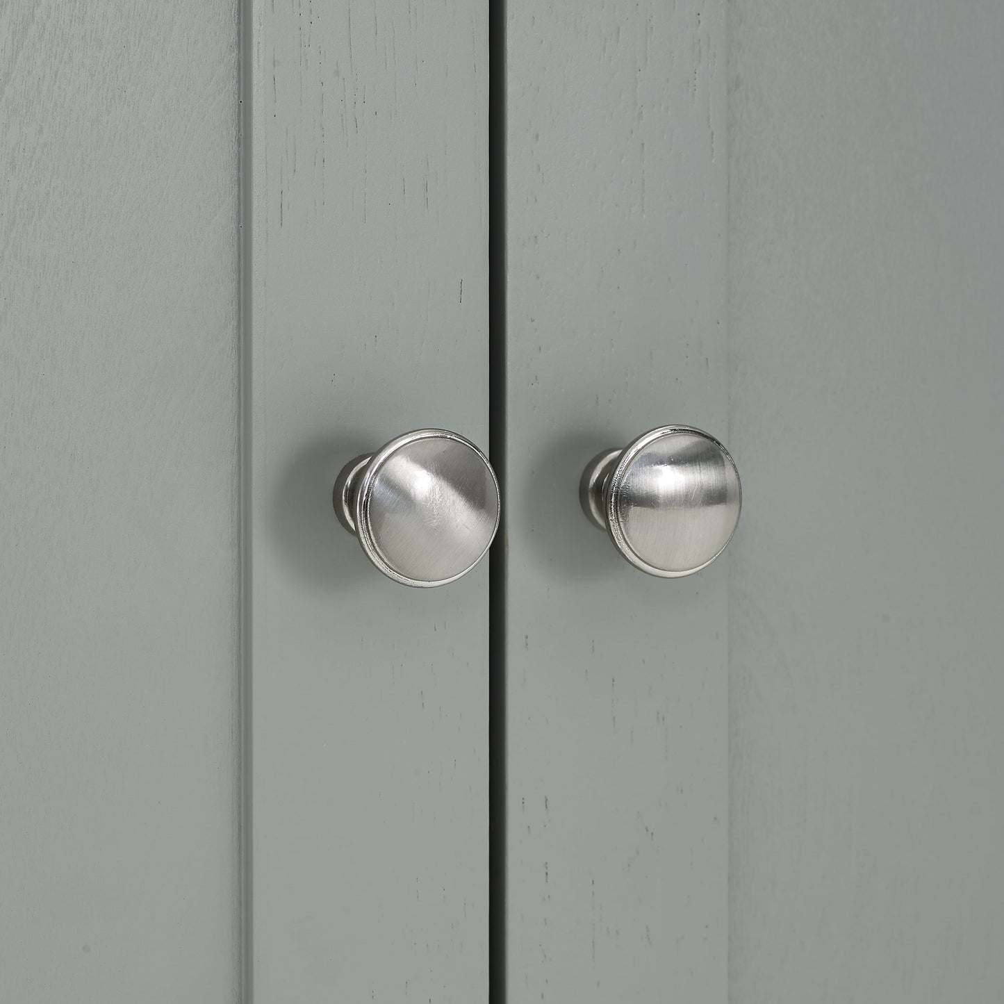 Harper Modern Wood/Metal Pantry Closet in Gray