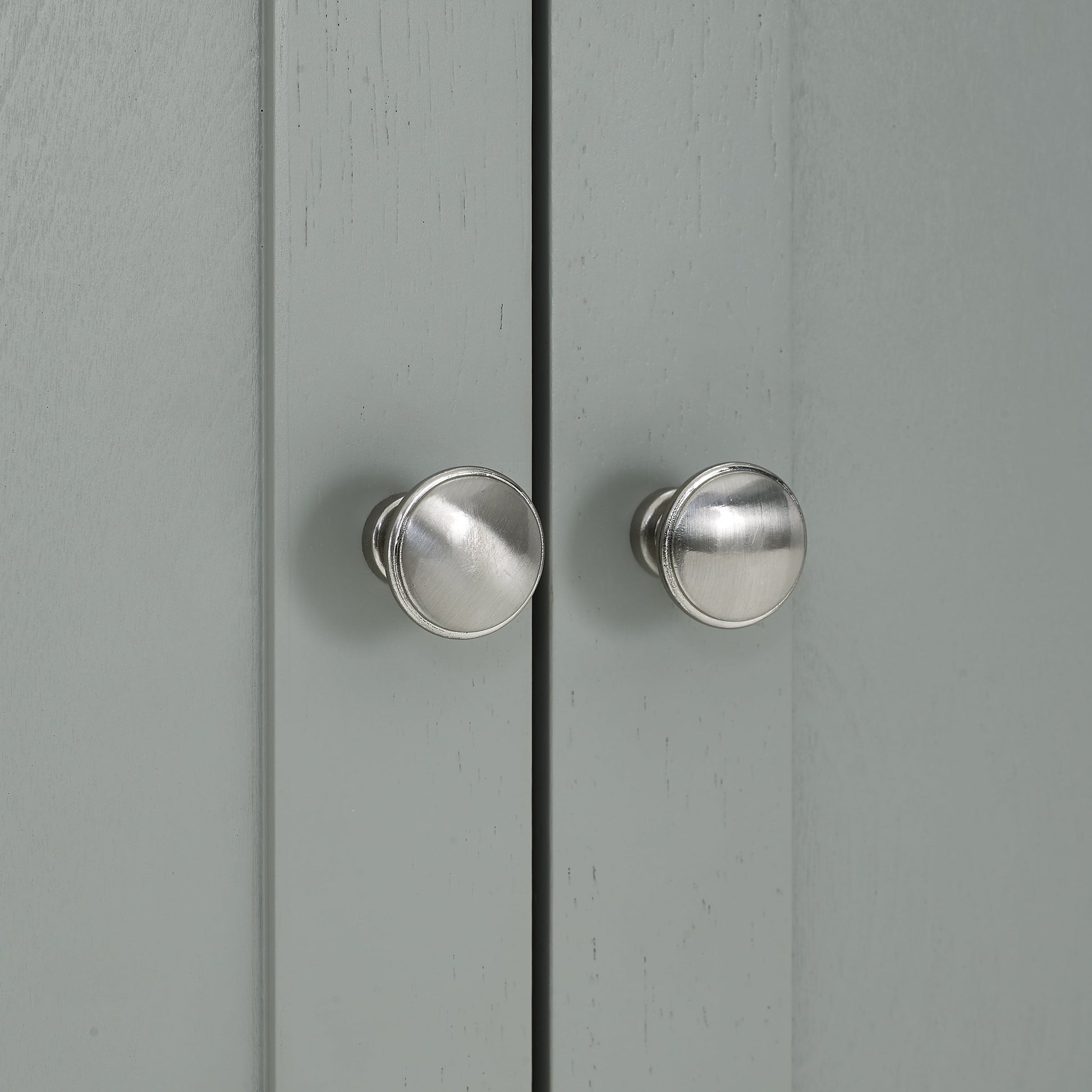 Harper Modern Wood/Metal Pantry Closet in Gray