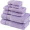 Turkish Towels Luxury Hotel-Spa Towel Set, Non-Gmo 100% Turkish Cotton | Ultra Soft Plush Absorbent Towels (Lavender Purple, 6 Pcs Towel Set)