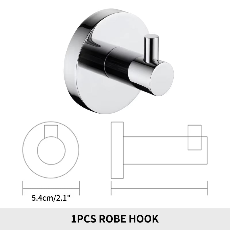 Wall Mounted Chrome Polished Bathroom Storage Rack Toilet Paper Holder Towel Bar Shelf Liquid Soap Holder Toilet Accessories