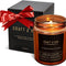 English Leather Scented Candles for Men & Women | Soy Candles for Home Scented,Leather Candle, Men Candles for Bedroom, 8 Oz 45 Hour Burn Long Lasting Candles, Masculine Candle, Mens Candles for Home