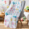 Easter Spring Flowers and Eggs Velvet Fleece Throw Blanket, 50" X 70"