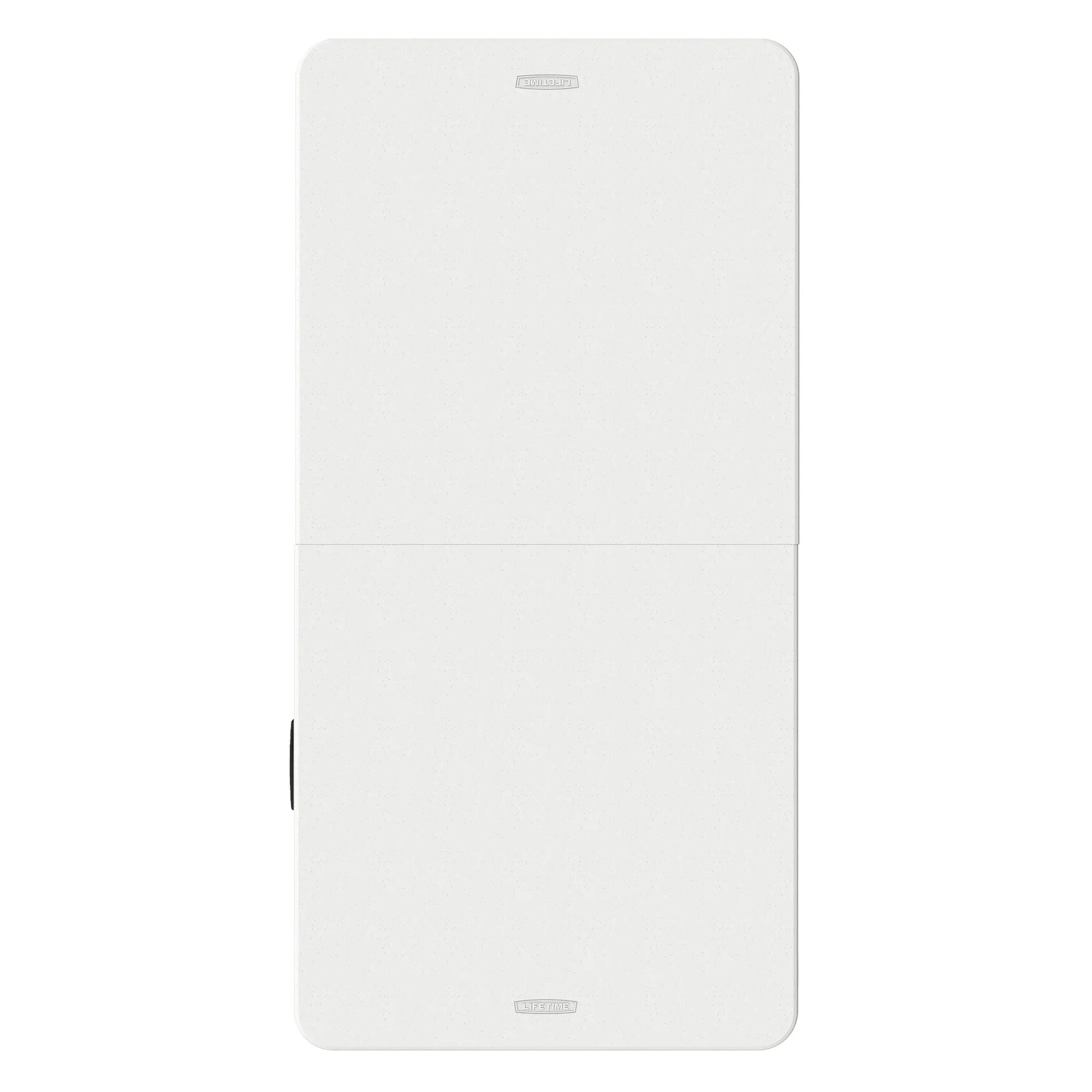 4 Foot Fold-In-Half Adjustable Height Table, Indoor/Outdoor Essential, White (80509)