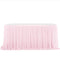 6/9FT Party Table Skirt Birthday Pleated Dessert Tablecloth Cover Wedding Festive Table Skirting Baby Shower Home Table Decor