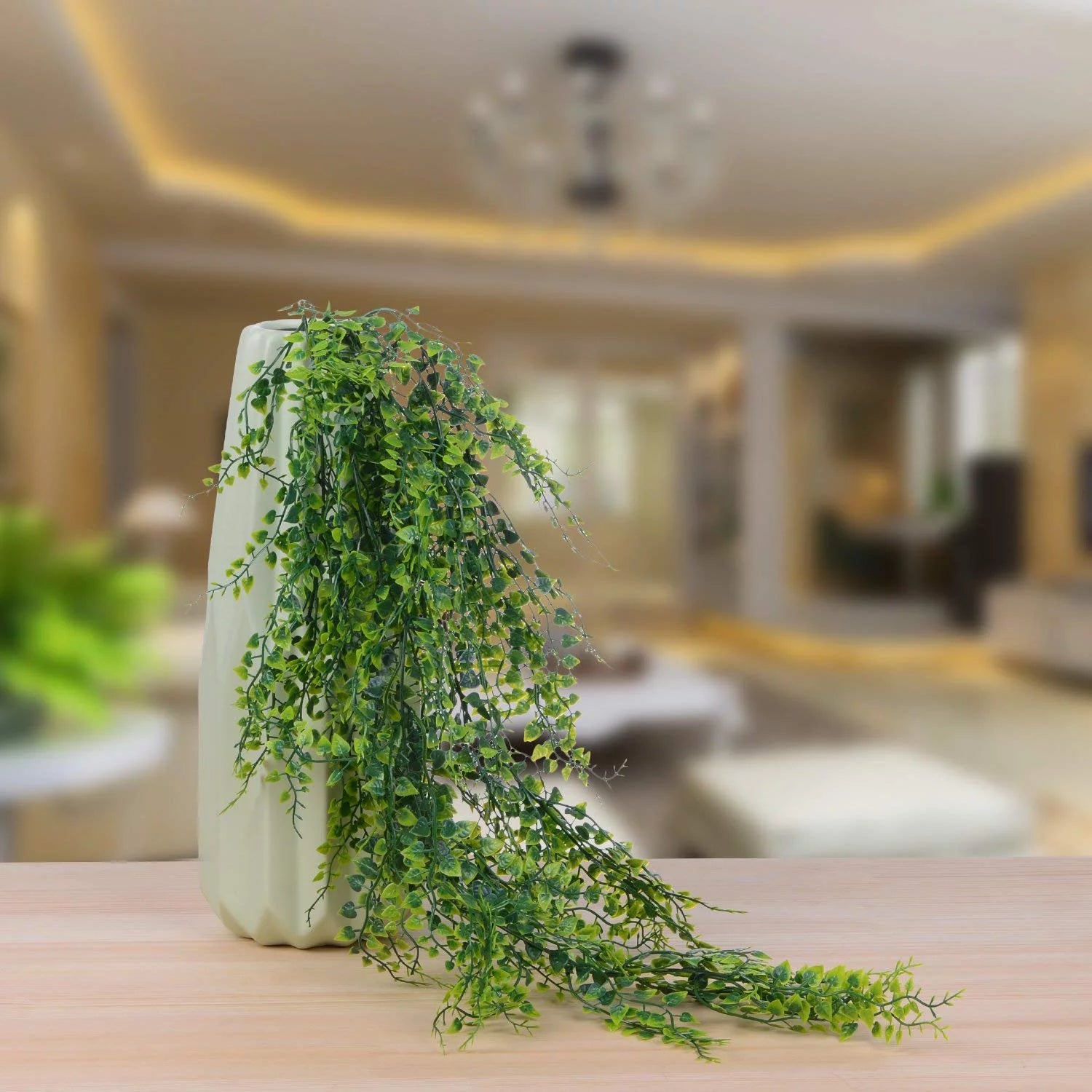 4 Pack Artificial Wall Hanging Plants Artificial Ivy Fake Hanging Vine Plants Decor Plastic Greenery for Home Wall Indoor Outdside