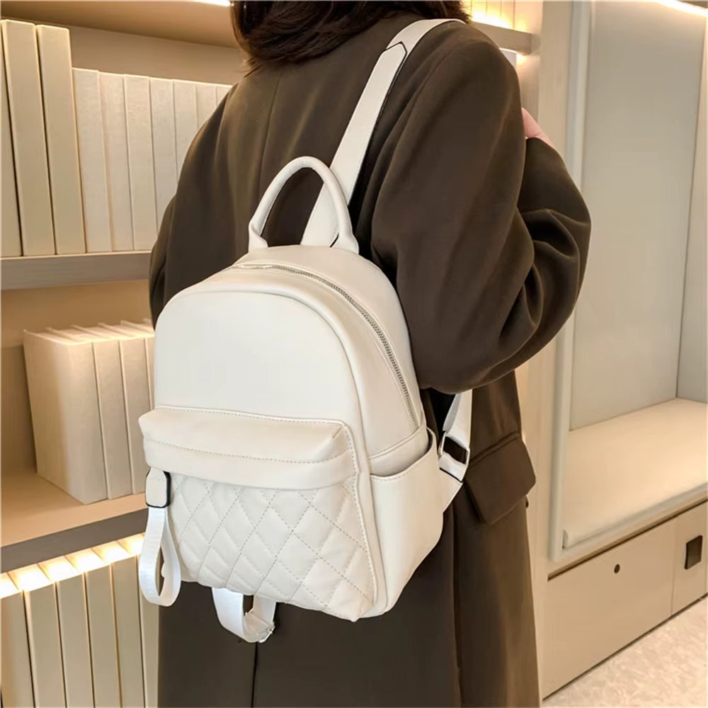 Women'S PU Backpack Custom Name Fashion Ladies Small Backpack Bridesmaid Bride Gift Bag with Embroidered Name of Wedding Party
