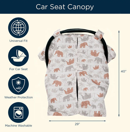 by Gerber Gender Neutral Infant Car Seat Canopy Cover, Ivory