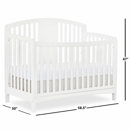 Dakota 4-In-1 Convertible Crib, Greenguard Gold Certified, White