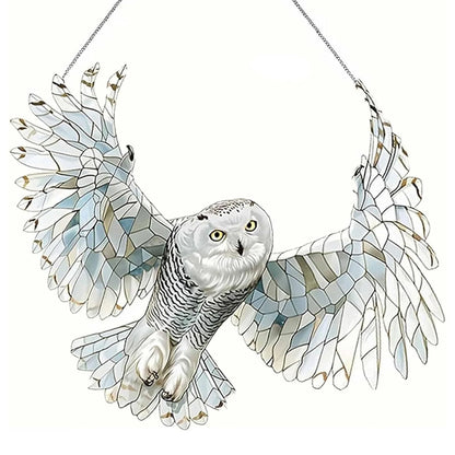 Red Cardinal Stained Glass Window Hanging,Cardinal Decor Handmade Art Craft Hanging Ornament for Window,Bird Suncatcher Home Decoration Memorial Gifts