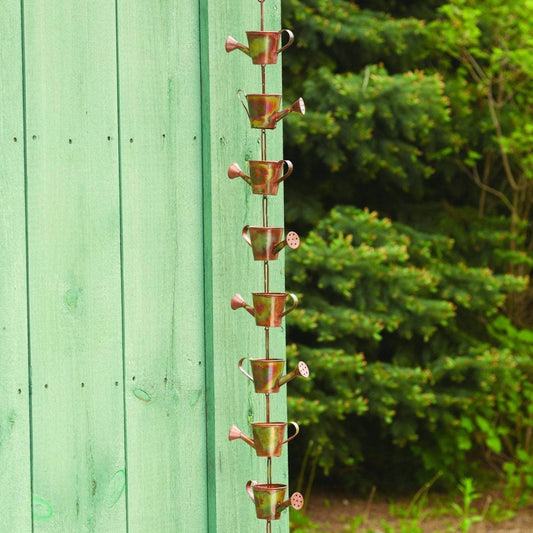 Watering Can Rain Chain, Copper