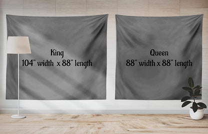 Paris Tapestry King Size, Tower Eiffel Lettering Couple Trip Flowers Floral Design European Print, Wall Hanging Bedspread Bed Cover Wall Decor, King Size, Pink Plum