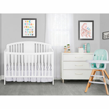 Dakota 4-In-1 Convertible Crib, Greenguard Gold Certified, White