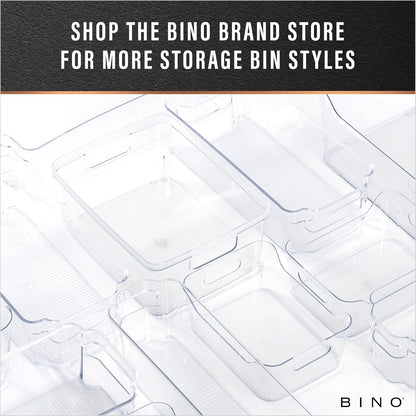 | Plastic Storage Bins, Small | the HANDLER COLLECTION | Multipurpose Organizer Bins | Kitchen Pantry Organizers and Storage | Clear Containers for Organizing Home | Freezer Organizer