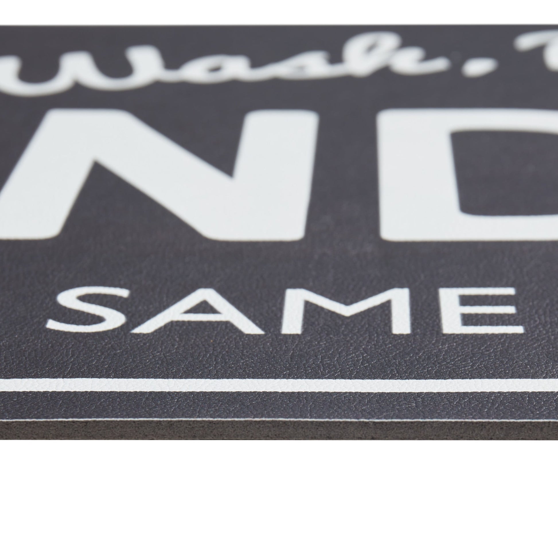 20" X 59" Laundry Indoor Runner Rug, Black