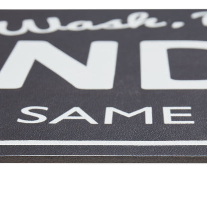 20" X 59" Laundry Indoor Runner Rug, Black