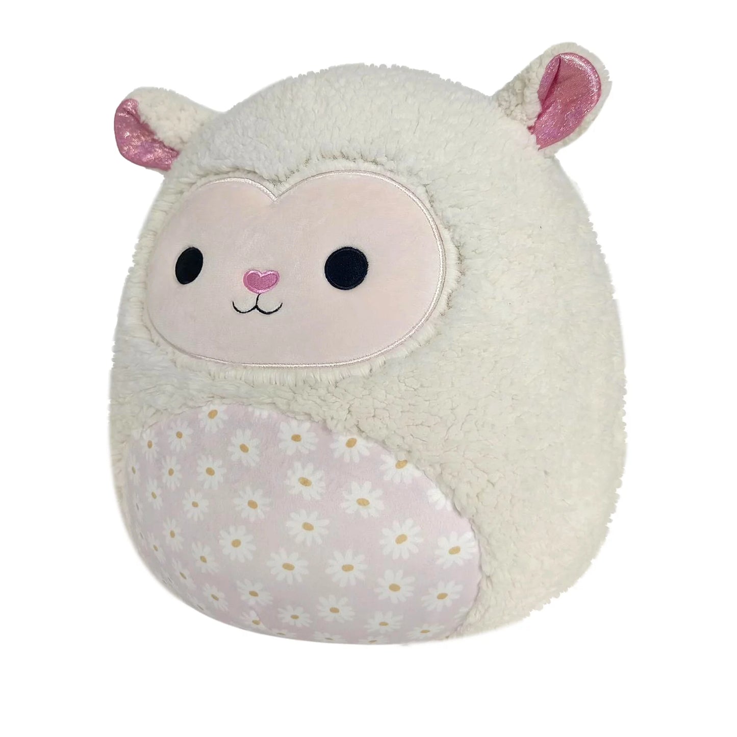 14 Inch Sophie the Cream Lamb with Daisy Flower Bell Pattern - Child'S Ultra Soft Plush Toy