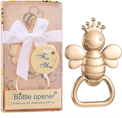Set of 24 Beer Bottle Openers for Baby Shower Favors/Souvenirs,Bee Theme Party Favors for Baby Shower Birthday Decorations,Bumble Bee Party Favors Bee Party Supplies (24, Gold Bee)