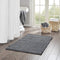 Lasso 100% Cotton Chenille Chain Woven Stitch Bathroom Rug - Non Slip - Absorbent, Quick Dry Bath Mat, 24X40, Charcoal
