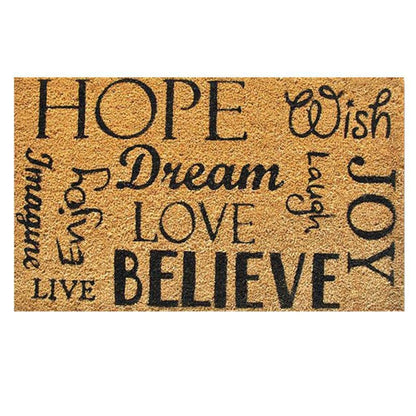 Hope Dream Believe Outdoor Doormat