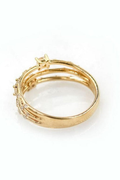 925 sterling silver, 18K gold-plated Ring