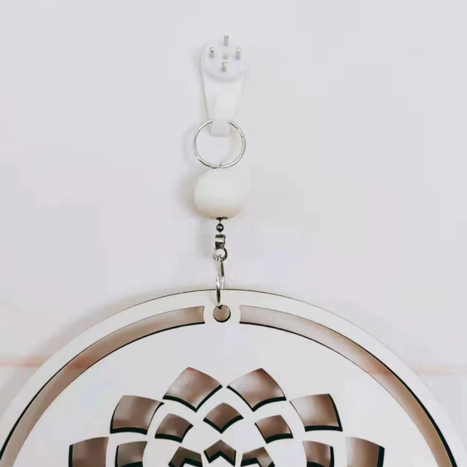 Healing Wall Art Decoration 7 Rings Wooden Home Wall Hanging Decor Wood Plate Pendant Ornament Gift