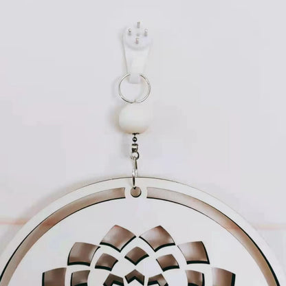 Healing Wall Art Decoration 7 Rings Wooden Home Wall Hanging Decor Wood Plate Pendant Ornament Gift