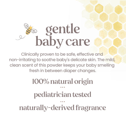 Baby Dusting Powder, 100% Natural Origin, Talc-Free, Pediatrician Tested, 7.5 Ounces