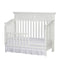 White Solid and Manufactured Wood Standard Four In One Convertible Crib
