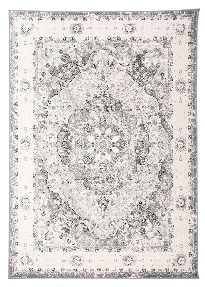 Hector Performance Oriental Gray/Ivory/Black Indoor Rug