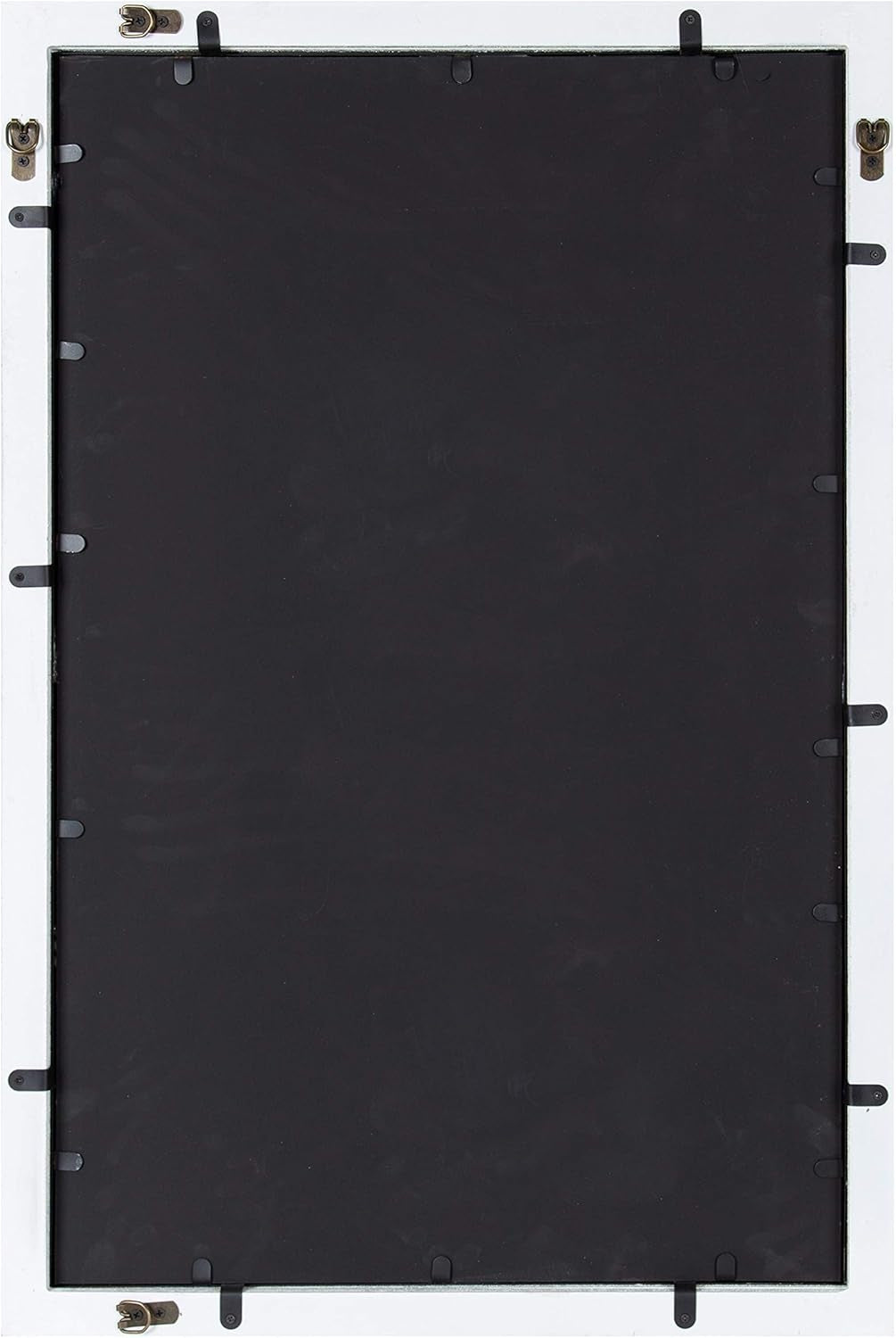 Audubon Modern Rectangle Wall Mirror, 24 X 36, White, Coastal Farmhouse Mirror for Wall