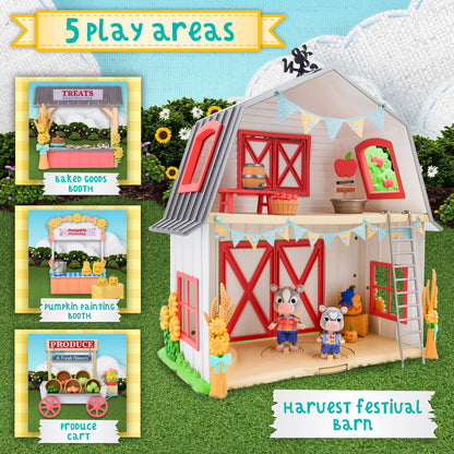 Harvest Festival, Doll Playset with Mini Figures, 62 Pieces, Children Ages 3+