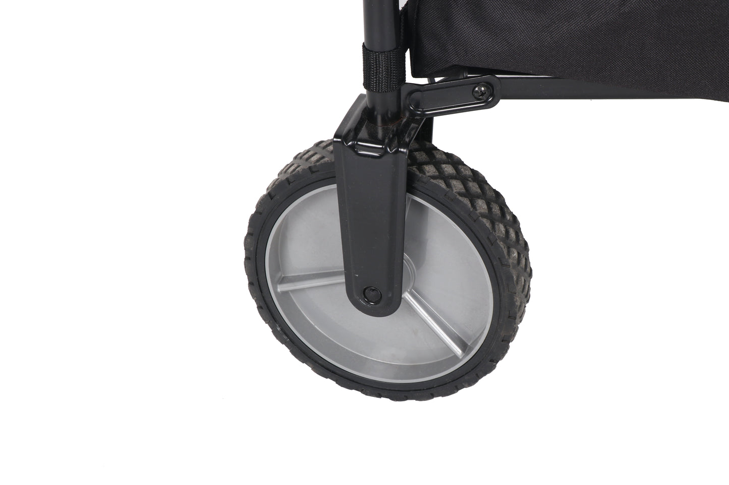 Multi-Purpose Big Bucket Cart, Black Wagon, Height 24"